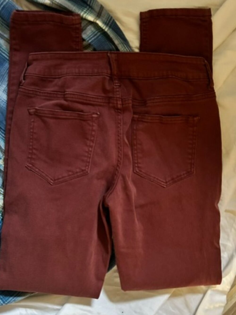maurices size  small womens maroon  jeans denim pants stretch